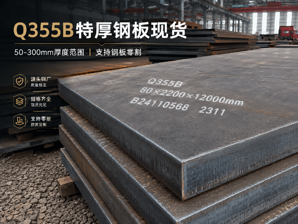 无锡Q355B特厚钢板零割加工|50-300mm厚钢板数控火焰切割按图下料