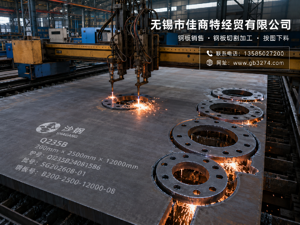 无锡厚钢板圆环切割加工｜法兰毛坯与大型环形件下料