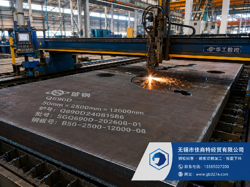 Q690D高强钢板切割加工｜工程机械高强结构件按图下料